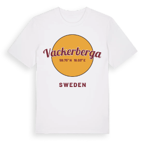Vackerberga cirkel t-shirt – ekologisk bomull t-shirt från Pinshirt