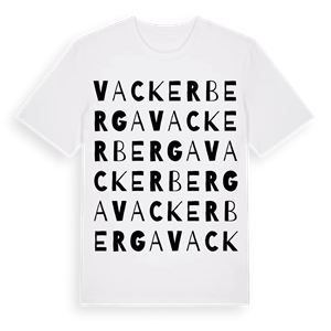 Vackerberga ordlek t-shirt – ekologisk bomull t-shirt från Pinshirt