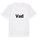 White t-shirt med Vad fetstil t-shirt