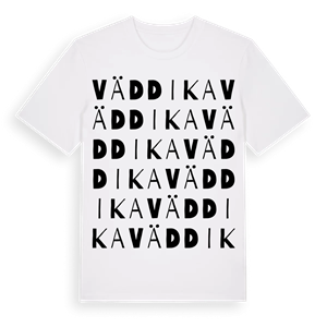 Väddika ordlek t-shirt – ekologisk bomull t-shirt från Pinshirt