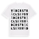 White t-shirt med Vädersträcksbyn ordlek t-shirt
