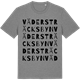 Mid Heather Gray t-shirt med Vädersträcksbyn ordlek t-shirt