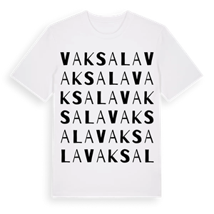 Vaksala ordlek t-shirt – ekologisk bomull t-shirt från Pinshirt