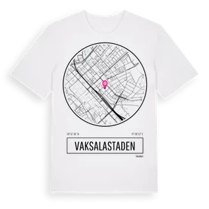 Vaksalastaden t-shirt – ekologisk bomull t-shirt från Pinshirt