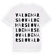 Valdemarsbo ordlek t-shirt