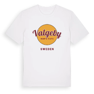Valgeby cirkel t-shirt – ekologisk bomull t-shirt från Pinshirt