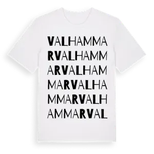 Valhammar ordlek t-shirt – ekologisk bomull t-shirt från Pinshirt