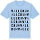 Blue Soul t-shirt med Vallerum ordlek t-shirt