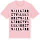 Pink Cotton t-shirt med Vallkärret ordlek t-shirt