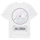 White t-shirt med Vallskoga t-shirt