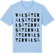 Blue Soul t-shirt med Valsäter ordlek t-shirt