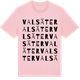 Pink Cotton t-shirt med Valsäter ordlek t-shirt