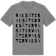 Mid Heather Gray t-shirt med Valsäter ordlek t-shirt