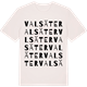Vintage White t-shirt med Valsäter ordlek t-shirt