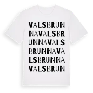 Valsbrunna ordlek t-shirt – ekologisk bomull t-shirt från Pinshirt