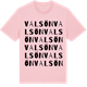 Pink Cotton t-shirt med Valsön ordlek t-shirt