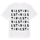 White t-shirt med Valsta ordlek t-shirt