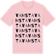 Pink Cotton t-shirt med Vamsta ordlek t-shirt