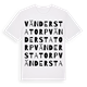 White t-shirt med Vänderstatorp ordlek t-shirt