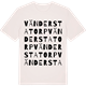 Vintage White t-shirt med Vänderstatorp ordlek t-shirt
