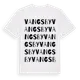 White t-shirt med Vangsby ordlek t-shirt