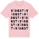Pink Cotton t-shirt med Vängsta ordlek t-shirt