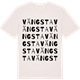 Vintage White t-shirt med Vängsta ordlek t-shirt