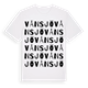 White t-shirt med Vånsjö ordlek t-shirt