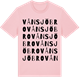 Pink Cotton t-shirt med Vånsjöbro ordlek t-shirt