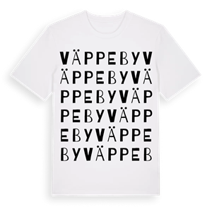 Väppeby ordlek t-shirt – ekologisk bomull t-shirt från Pinshirt