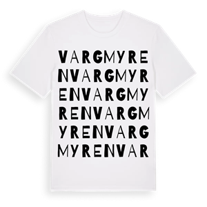 Vargmyren ordlek t-shirt – ekologisk bomull t-shirt från Pinshirt