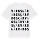 White t-shirt med Vargskär ordlek t-shirt