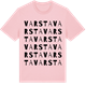Pink Cotton t-shirt med Varsta ordlek t-shirt
