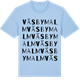 Blue Soul t-shirt med Väsbymalm ordlek t-shirt