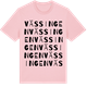 Pink Cotton t-shirt med Vässingen ordlek t-shirt