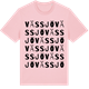 Pink Cotton t-shirt med Vässjö ordlek t-shirt