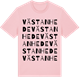 Pink Cotton t-shirt med Västanhede ordlek t-shirt