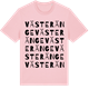 Pink Cotton t-shirt med Västeränge ordlek t-shirt