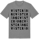 Mid Heather Gray t-shirt med Västeränge ordlek t-shirt