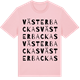 Pink Cotton t-shirt med Västerbackas ordlek t-shirt