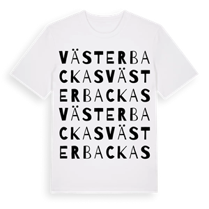 Västerbackas ordlek t-shirt – ekologisk bomull t-shirt från Pinshirt
