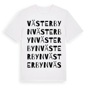 Västerbyn ordlek t-shirt – ekologisk bomull t-shirt från Pinshirt