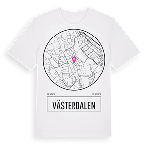 Västerdalen t-shirt – ekologisk bomull t-shirt från Pinshirt