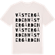 Vintage White t-shirt med Västergården ordlek t-shirt