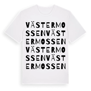 Västermossen ordlek t-shirt – ekologisk bomull t-shirt från Pinshirt