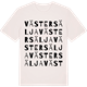 Vintage White t-shirt med Västersälja ordlek t-shirt