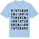 Blue Soul t-shirt med Västersvedjan ordlek t-shirt