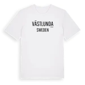 Västlunda i Sverige t-shirt – ekologisk bomull t-shirt från Pinshirt