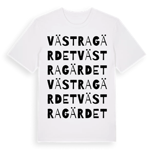 Västra gärdet ordlek t-shirt – ekologisk bomull t-shirt från Pinshirt