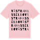 Pink Cotton t-shirt med Västra Hasselbo ordlek t-shirt